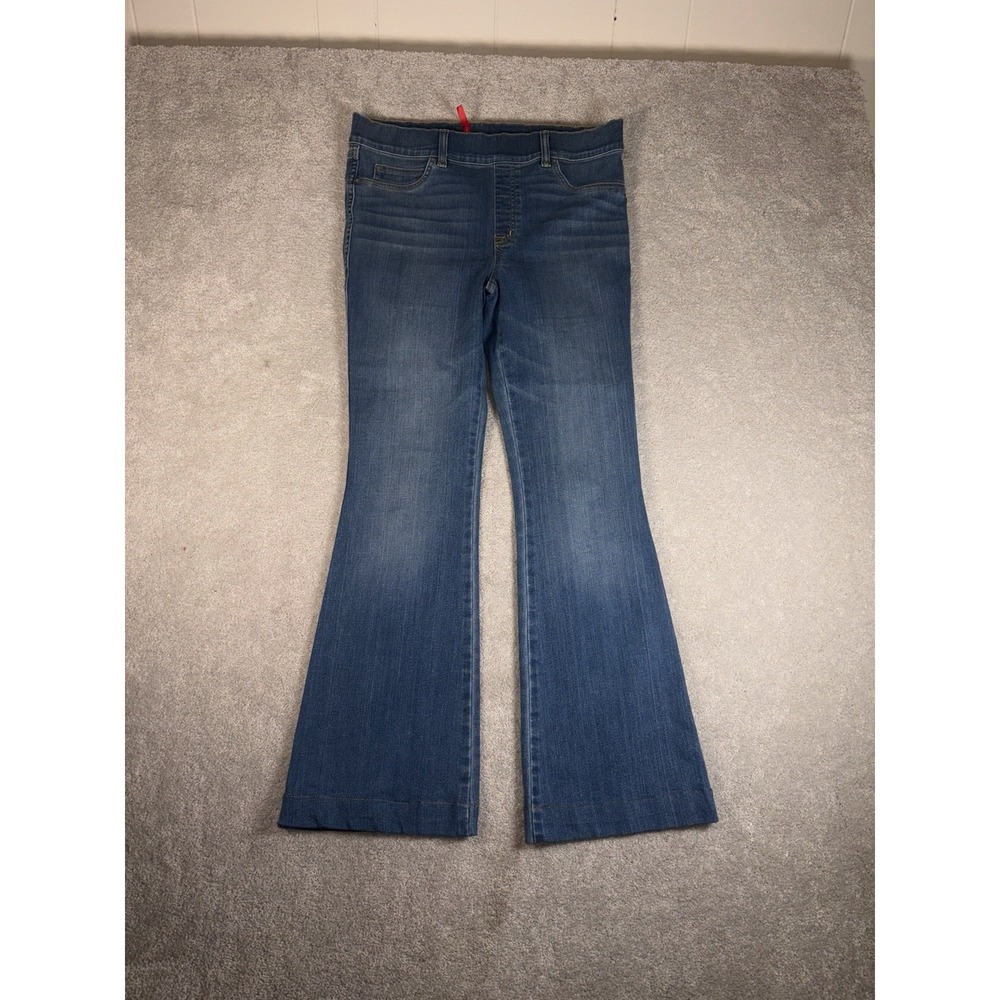 Spanx SPANXshape EveryWear Flare L Vintage Indigo Wash Pull-On Jeans Inseam 31in